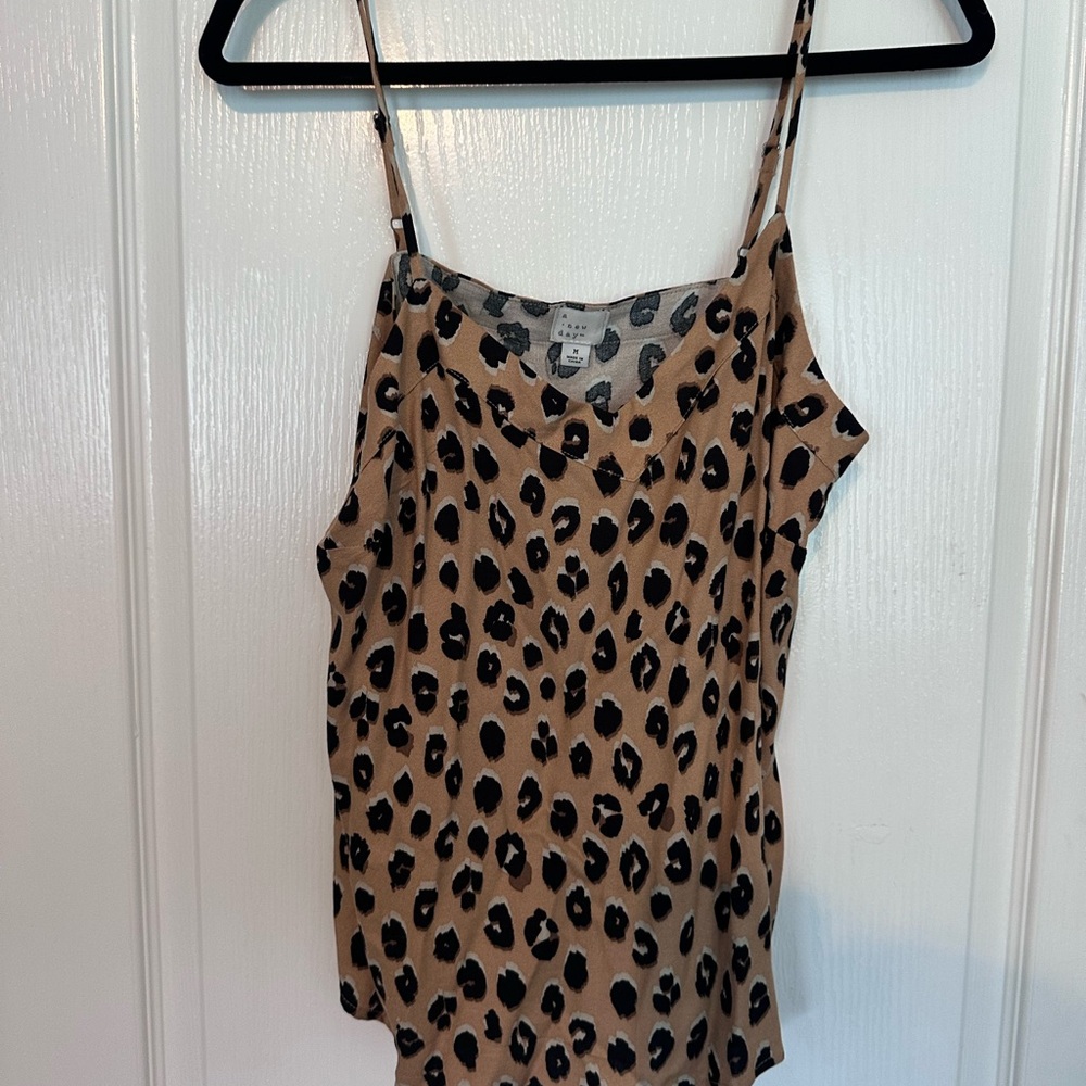 A New Day Brown and Tan Camisole Top